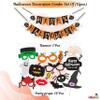 WOBBOX Halloween Party Prop Photo Booth Props DIY Kit with Bunting Banner for Party Supplies Featuring Boo Pumpkin Ghost Halloween Decorations Photo Booth Props (Combo YU) view 2