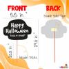 WOBBOX Halloween Party Prop Photo Booth Props DIY Kit with Bunting Banner for Party Supplies Featuring Boo Pumpkin Ghost Halloween Decorations Photo Booth Props (Combo YU) view 3