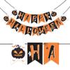 WOBBOX Halloween Party Prop Photo Booth Props DIY Kit with Bunting Banner for Party Supplies Featuring Boo Pumpkin Ghost Halloween Decorations Photo Booth Props (Combo YU) view 4