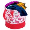 Fun Homes Flower Printed 2 Pieces Waterproof Non-Woven Laundry Bag,Toy Storage,Laundry Basket Organizer 45 L (Pink) view 3