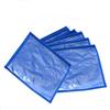 Fun Homes 24 Pieces Transparent Non Woven Single Saree Cover Bag with Zip | Floral Embroidery Saree Organiser for Wardrobe | Suit Cloth Storage Bags | Daily Use Saree Covers for Storage | Blue view 2