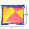 Fun Homes 24 Pieces Transparent Non Woven Single Saree Cover Bag with Zip | Floral Embroidery Saree Organiser for Wardrobe | Suit Cloth Storage Bags | Daily Use Saree Covers for Storage | Blue view 4