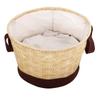 Fun Homes Pack of 2 Non Woven 45L Laundry Bag with Handle | Cloth Separator Washing Bags for Washing Machine | Flower Print Laundry Basket for Lingeries & Delicate Fabrics | Brown view 2