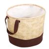 Fun Homes Pack of 2 Non Woven 45L Laundry Bag with Handle | Cloth Separator Washing Bags for Washing Machine | Flower Print Laundry Basket for Lingeries & Delicate Fabrics | Brown view 3