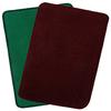 Fun Homes Microfiber Anti Slip Door Mat 22"x14", Maroon & Green, 2 Pieces view 1
