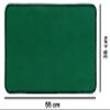 Fun Homes Microfiber Anti Slip Door Mat 22"x14", Maroon & Green, 2 Pieces view 3