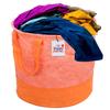 Fun Homes Laheriya Printed Waterproof Non-Woven Laundry Bag,Toy Storage,Laundry Basket Organizer 45 L (Orange), Pack of 2 (Fun055)(Canvas) view 3