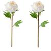 Ikea TSSP Artificial Flower, Peony (White, 30 Cm) - 2 Pieces view 1