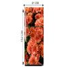 Delight Decor Orange Flower Fridge Sticker | Wall Sticker for Living Room/Bedroom/Office and All Decorative Stickers view 2
