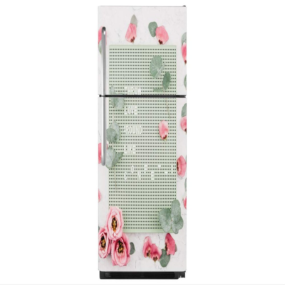 Delight Decor Throw Love Fridge Sticker | Wall Sticker for Living Room/Bedroom/Office and All Decorative Stickers