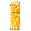 Delight Decor Orange Slice Fridge Sticker | Wall Sticker for Living Room/Bedroom/Office and All Decorative Stickers view 2