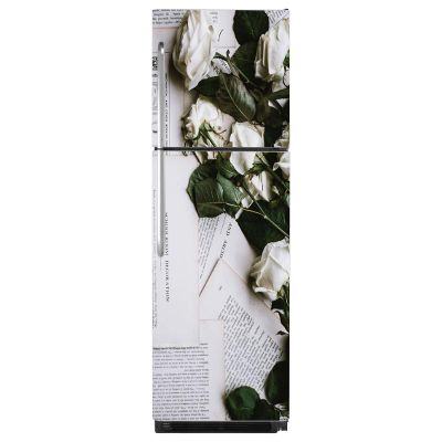 Delight Decor Paper Flower Fridge Sticker | Wall Sticker for Living Room/Bedroom/Office and All Decorative Stickers