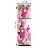 Delight Decor Orange chrysanths Fridge Sticker | Wall Sticker for Living Room/Bedroom/Office and All Decorative Stickers view 2