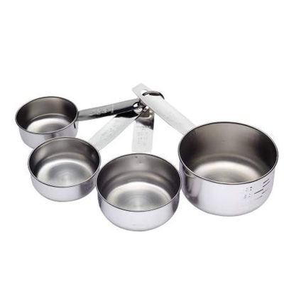 Oc9 Stainless Steel Measuring Spoons (Set of 4 Measuring Cups) for Kitchen