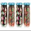Machak Glass Jars For Kitchen Storage 500ml, Airtight, Blue Check Lids (4 Pieces) view 1