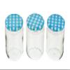 Machak Glass Jars For Kitchen Storage 500ml, Airtight, Blue Check Lids (4 Pieces) view 4