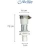 NEW WARE Pack of 10 Washing Machine Water Inlet Hose Pipe Faucet Tap Adapter Connector with Metal Hose Clamp view 2