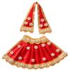 OneStoreIndia Handmade MATA Rani Lehnga & Patka/Chunri Designer Dress with Lace Work. LP- 252 (Red, Size - 5) view 1