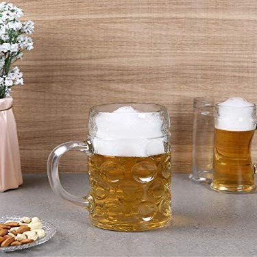 MIR9 Big Beer Mug for Your Home Bar (Set of 2) (550ml)
