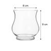 SHOBHANA ENTERPRISES Premium Crystal-Clear Round Glass Vase Bowl | Multipurpose Fish Bowl, Terrarium, Table Centerpiece, Home Dcor, Flower Arrangement & Candle Display  4 Inch Bell Jar (Transparent) view 2