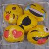 PartyStuff Kids Cartoon Digital Printed Pillow, Soft Fibre Baby Cushion Set of 5 (Emojis, Round, 12x12) view 2