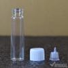 Ritedeal One Dram 5Ml Glass Vial Transparent Borosilicate Neutral Type 1 Glass Bottle Sample Storage Vials Homeopathy Bottles with White Screw Caps and Dropper Plug (144 Piece Bottles Per Box) view 3