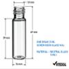 Ritedeal One Dram 5Ml Glass Vial Transparent Borosilicate Neutral Type 1 Glass Bottle Sample Storage Vials Homeopathy Bottles with White Screw Caps and Dropper Plug (144 Piece Bottles Per Box) view 4