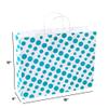 Sapco Polka Dot Gift Paper Carry Bag Pack of 10(Blue)(15x12x4-Inch) view 2