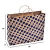 Sapco Polka Dot Gift Paper Bag Pack of 10 (15x12x4-Inch, Blue) view 2
