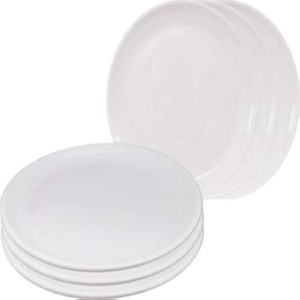 URMILA PLASTIC Round Plate 7" Quarter Plate (Set of 6)