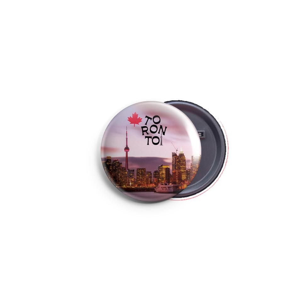 AVI 58mm Regular Size Metal Fridge Magnet Toronto Canada Purple MR8002100
