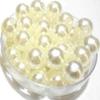 RUHAILA 8 MM Cream (Off White) Plastic Beads- 200 PCS for Embriodery,Art and Craft and JEWLLERY Work view 1