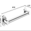 FORTUNE Stainless Steel (Concealed) Towel Bar | Bathroom Towel Rod Holder | Wall Mounted Hand Towel Rail for Kitchen and Washroom | Bathroom Accessories Pack of - (2, 18 INCH) view 3