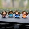 ANGORA CREATIONS Resin Laughing Buddha Statue (Medium, Set of 4, Multicolour) view 2