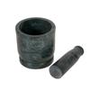 RBY Marble Mortar & Pestle Sets Ayurvedic medicine crusher bowl/Kharal/Khalbatta/Imam Dasta/Ohkli Musal/Idi Kallu/Khal Musal/Spice Grinder/Spice Masher (Green, 4 Inch) view 4