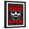 Chaka Chaundh  Bar quotes frame - Beer quotes frames - Bar poster for wall with frame, Beer quotes for wall - Bar photo frames (13.5 X 10.5 Inches)  Composite Wood (Black) view 1