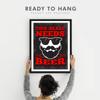 Chaka Chaundh  Bar quotes frame - Beer quotes frames - Bar poster for wall with frame, Beer quotes for wall - Bar photo frames (13.5 X 10.5 Inches)  Composite Wood (Black) view 4