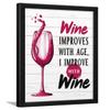 Chaka Chaundh  Bar quotes frame - Wine quotes frame - Bar poster for wall with frame, Quotes on wine - Bar photo frames (14 X 11 Inches)  Composite Wood (white) view 1