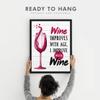Chaka Chaundh  Bar quotes frame - Wine quotes frame - Bar poster for wall with frame, Quotes on wine - Bar photo frames (14 X 11 Inches)  Composite Wood (white) view 4