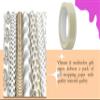 ELEGANT CASA Printed Gift Wrapping Paper Assorted Design Pack of 10 Sheets - Golden and Silver Gifts Wrap Roll, Printed Sheet for Birthdays 10 pcs + 10 Mtr Tape Size - 19" x 28" view 3