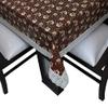MONKDECOR Brown Leaf Design PVC Printed 6 Seater Table Cover -Design-7 (Size- 54x78 inches) view 4