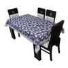 MONKDECOR Blue Flower Design PVC Printed 8 Seater Table Cover -Design-4 (Size- 60x90 inches) view 2