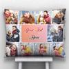 Giftsonn Satin Printed 10 Photos and Your Text, Quote and Message Pillow Cushion with Filler for Every Occasion & Relation (12x15, White). view 1