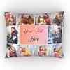 Giftsonn Satin Printed 10 Photos and Your Text, Quote and Message Pillow Cushion with Filler for Every Occasion & Relation (12x15, White). view 2