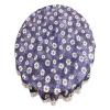 MONKDECOR Blue Flower Design PVC Printed 4 Seater Round Table Cover -Design-4 (Size- 60 inches Round) view 1