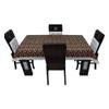 MONKDECOR Brown Leaf Design PVC Printed 8 Seater Table Cover -Design-7 (Size- 60x90 inches) view 3