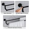 Plantex Premium Aluminium Dual Towel Rod/Bathroom Towel Holder/Towel Hanger/Towel Stand/Bathroom Accessories (24 inch) Black Finish view 4
