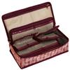 HomeStrap Cotton Multipurpose 8 Pocket Jewellery Storage Bag Pouch/Travel Kit Organizer Maroon view 1