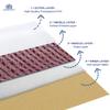 HomeStrap Cotton Multipurpose 8 Pocket Jewellery Storage Bag Pouch/Travel Kit Organizer Maroon view 4