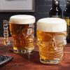 PRAMUKH FASHION Large Skull Beer Mug, Crystal Glass, 550ml, Set of 2 view 1